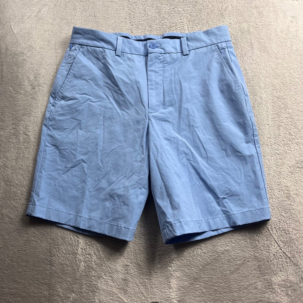 Vineyard Vines OTG On-The-Go Shorts Mens 30 Blue Performance Stretch Chino 8.5in